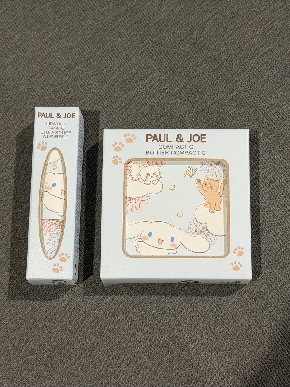 NIB Paul & Joe Cinnamoroll Compact & Lipstick Case